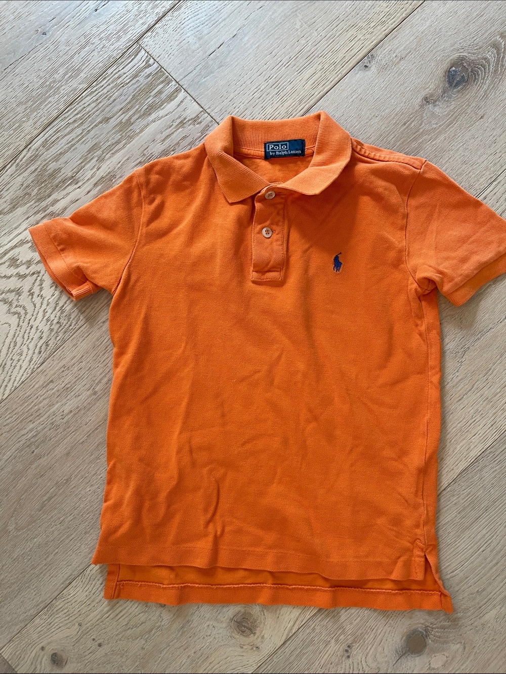 Polo by Ralph Lauren Orange Short-Sleeve Boys' Polo with blue Logo